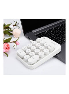 Ajazz AK18 2.4G Wireless Mini Numeric Keypad White  - Image 4