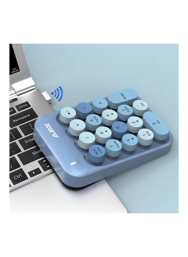 Ajazz - AK18 2.4G Mini Wireless Numeric Keypad Blue - Image 1