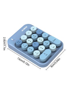 Ajazz AK18 2.4G Mini Wireless Numeric Keypad Blue  - Image 4