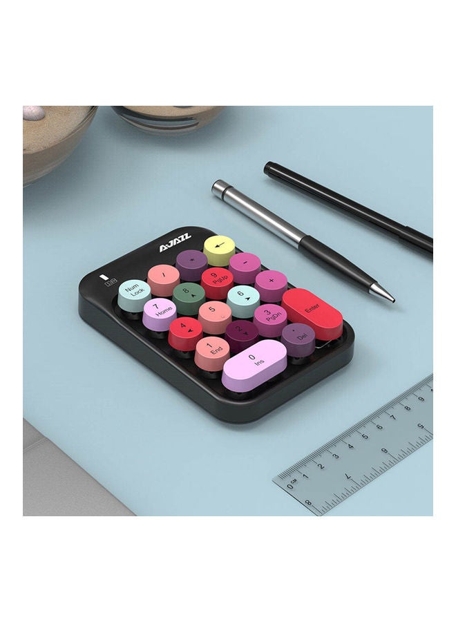 Ajazz - AK18 2.4G Mini Wireless Numeric Keypad Mixed Black - Image 1