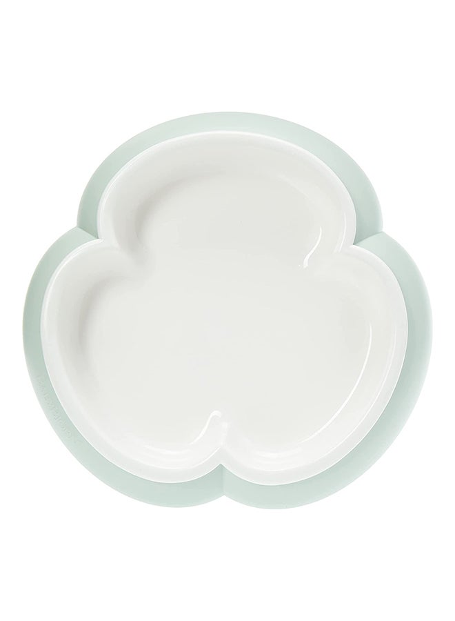 BABYBJORN - Pack Of 6 Baby Plate, Spoon, Fork - Powder Green - Image 1