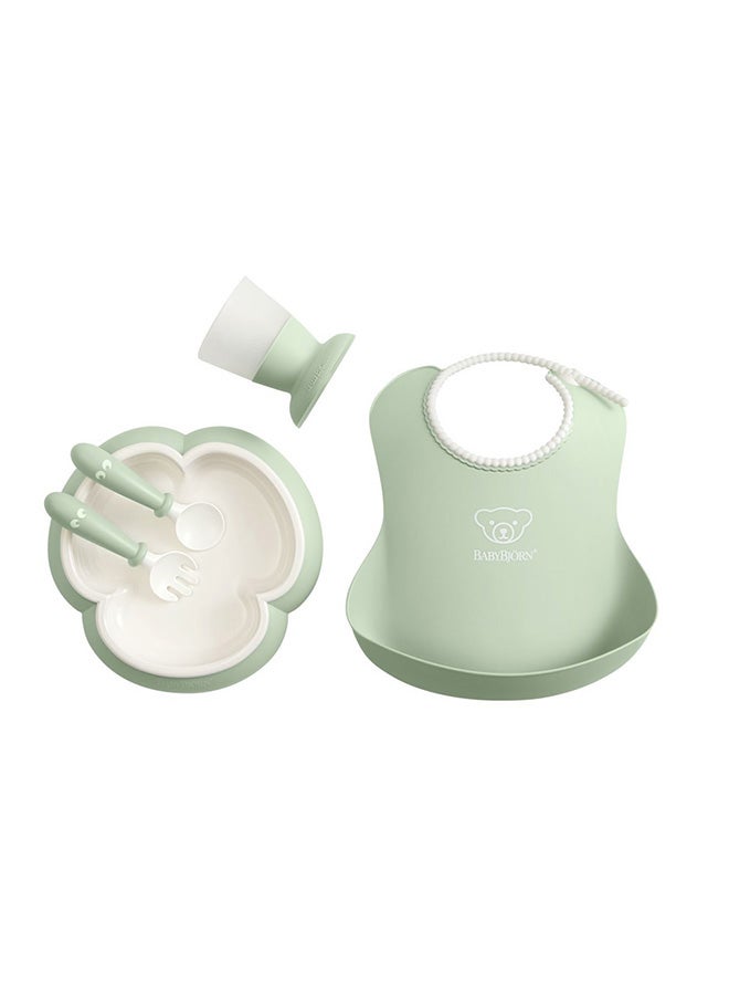 BABYBJORN - Pack Of 5 Baby Dinner Set - Powder Green - Image 1