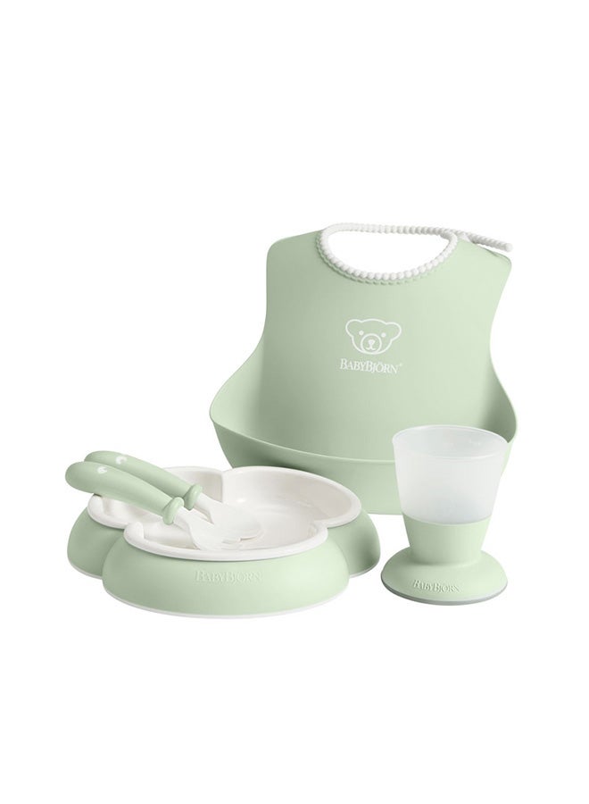 BABYBJORN - Pack Of 5 Baby Dinner Set - Powder Green - Image 1