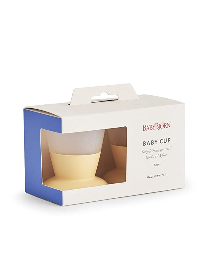 BABYBJORN - 2 Peice Baby Cup Pack, Powder Yellow - Image 1