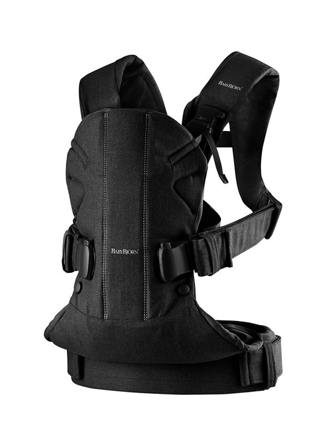 BABYBJORN - Baby Carrier One Cotton Mix - Black - Image 1