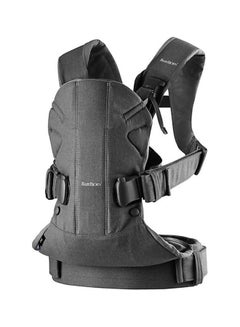 BABYBJORN Baby Carrier One Cotton Mix - Denim Grey/Dark Grey  - Image 1