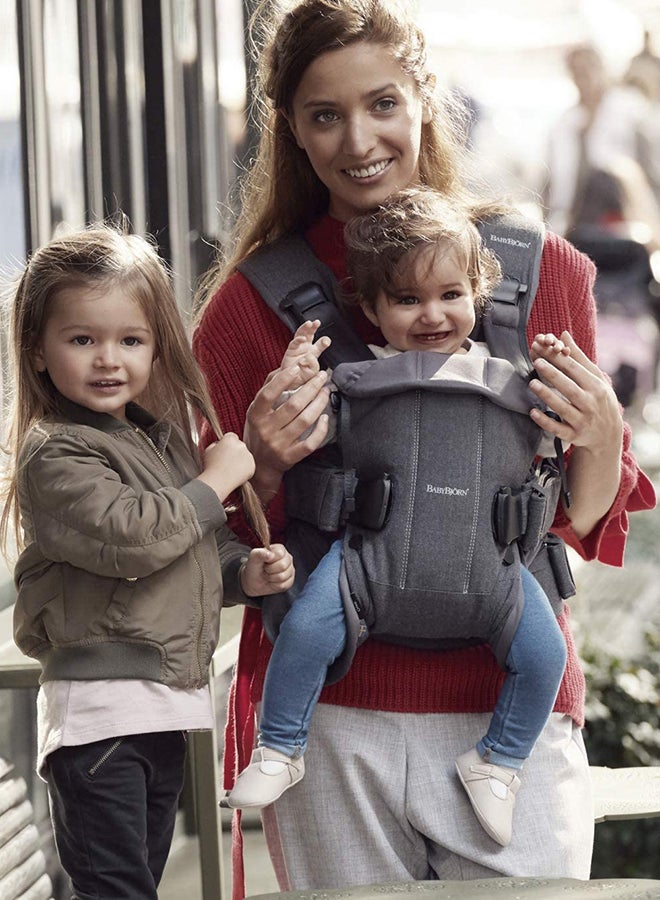 BABYBJORN - Baby Carrier One Cotton Mix - Black - Image 1