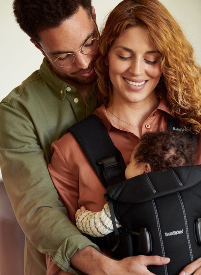 BABYBJORN - Baby Carrier One Cotton Mix - Black - Image 1