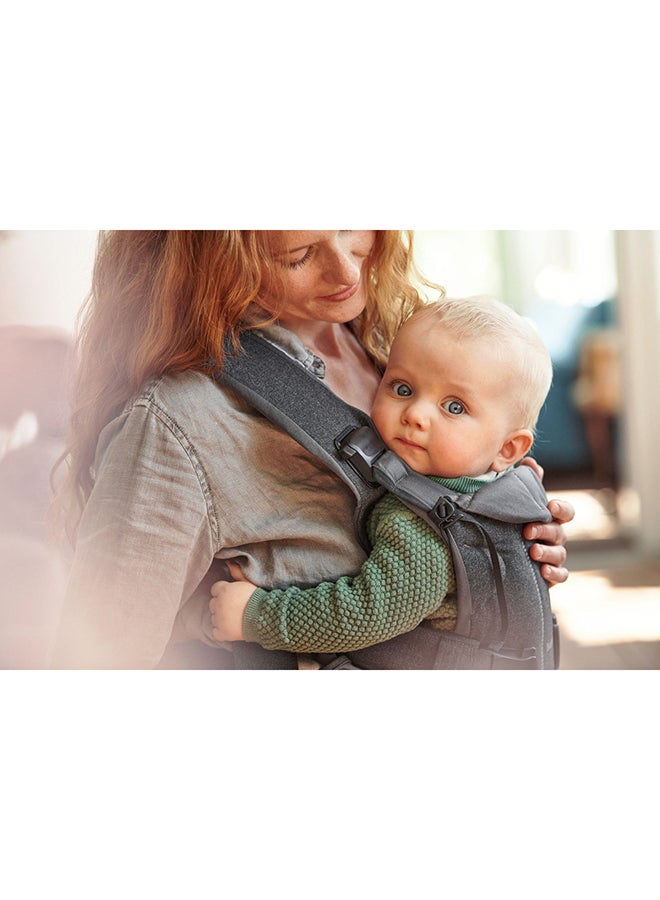BABYBJORN - Baby Carrier One Cotton Mix - Denim Grey/Dark Grey - Image 1
