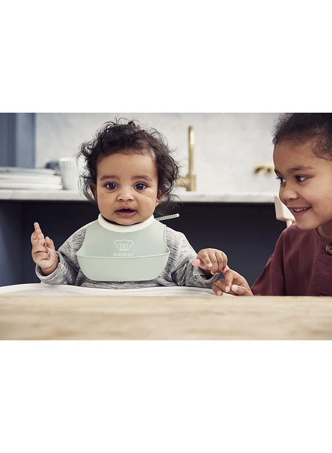 BABYBJORN - Pack Of 2 Small Baby Bib - Powder Yellow And Powder Green - Image 1