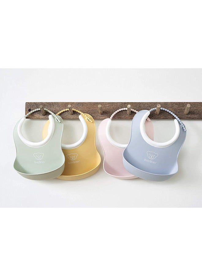 BABYBJORN - Pack Of 2 Small Baby Bib - Powder Yellow And Powder Green - Image 1