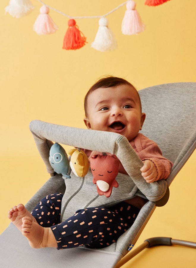BABYBJORN - Fabric Seat Bouncer Bliss 3D Jersey - Light Grey - Image 1