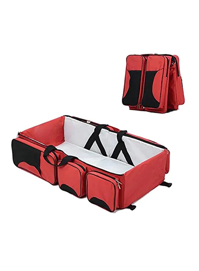 Baby - 4-in-1 Multifunctional Large Capacity Traveling Baby Diaper Bag With Waterproof Cushioning - Red - Image 1