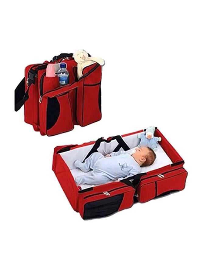 Baby - 4-in-1 Multifunctional Large Capacity Traveling Baby Diaper Bag With Waterproof Cushioning - Red - Image 1