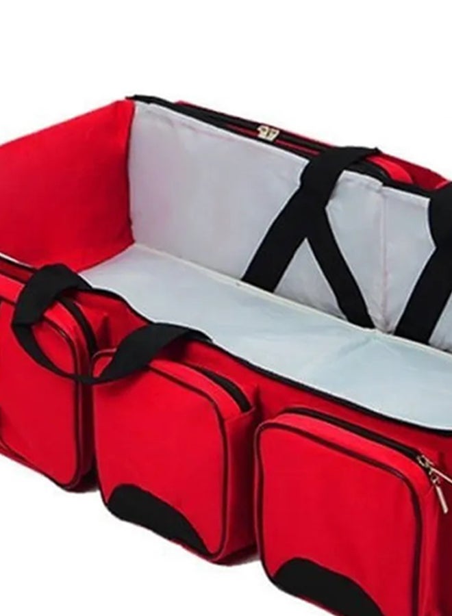 Baby - 4-in-1 Multifunctional Large Capacity Traveling Baby Diaper Bag With Waterproof Cushioning - Red - Image 1