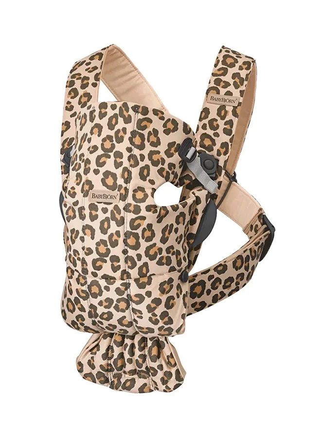 BABYBJORN Baby Carrier Mini Cotton - Beige/ Leopard