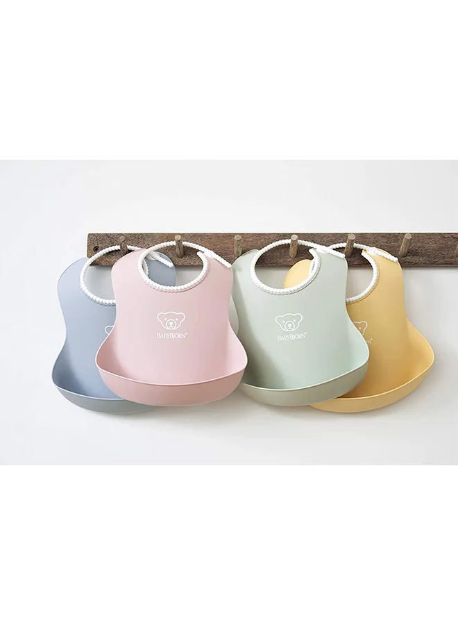 BABYBJORN Baby Feeding Bib, Powder Green