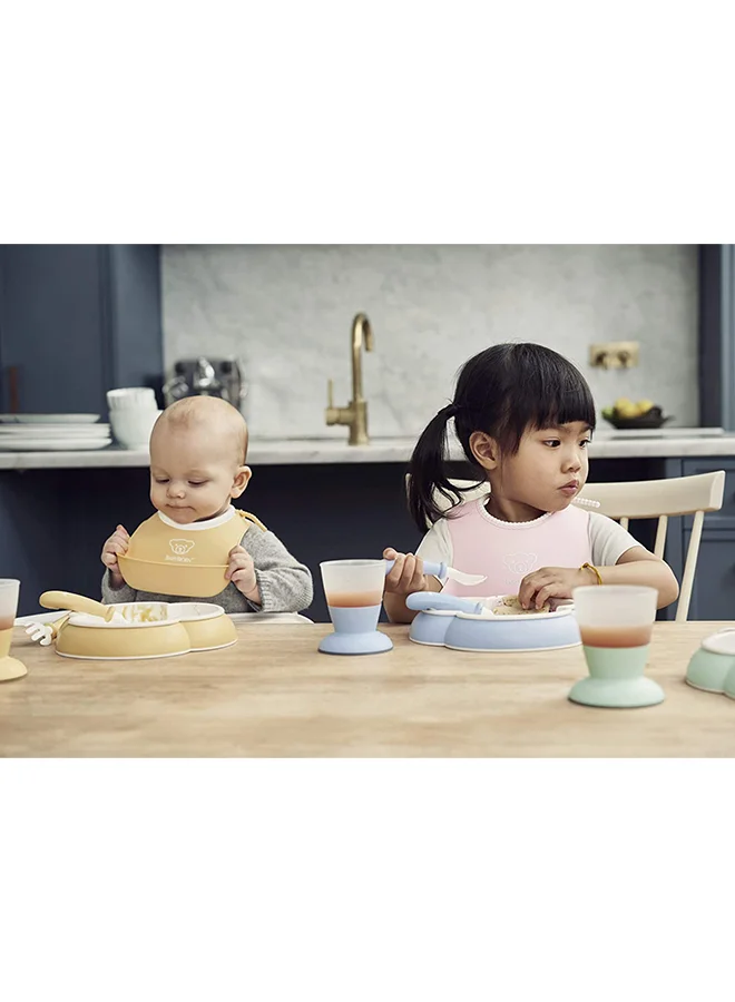 BABYBJORN Baby Feeding Bib, Powder Green