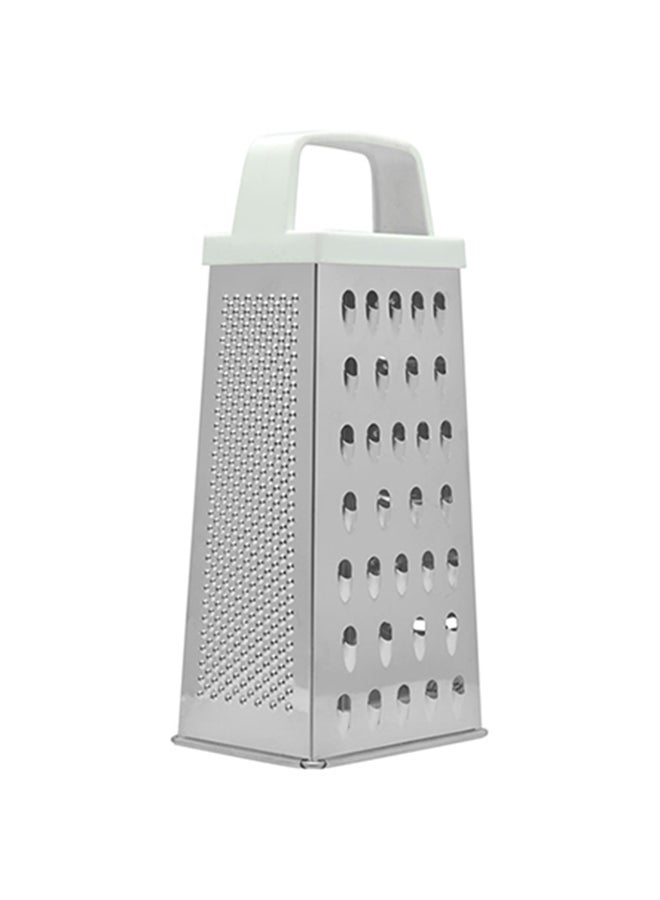 RAJ 4 Way Stainless Steel Grater Silver/White 17cm  - Image 1