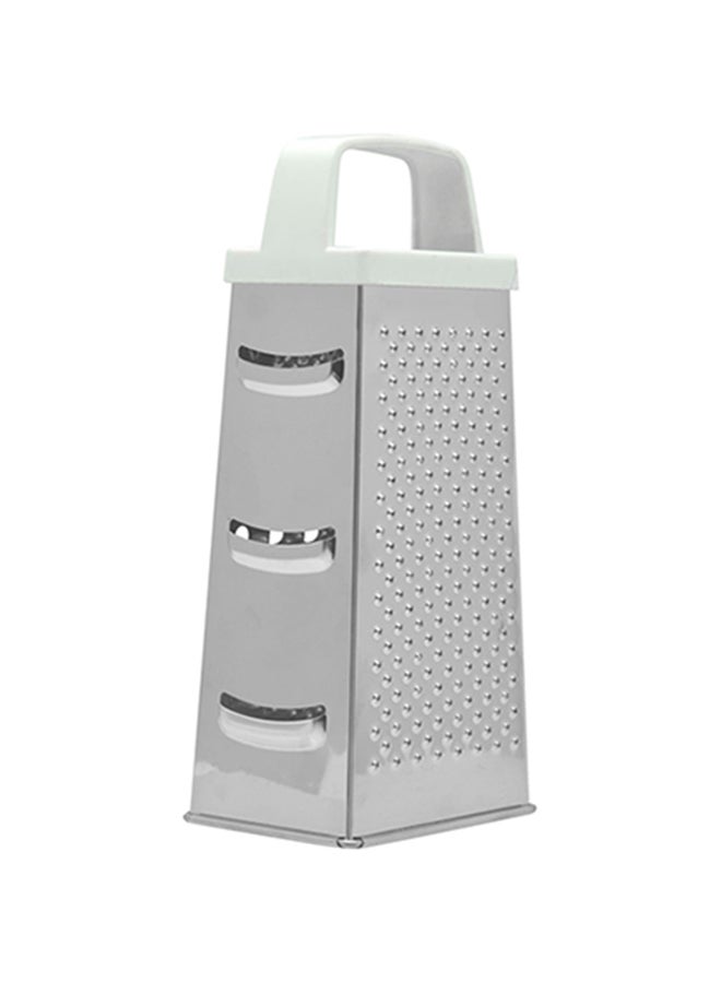 RAJ 4 Way Stainless Steel Grater Silver/White 17cm  - Image 2