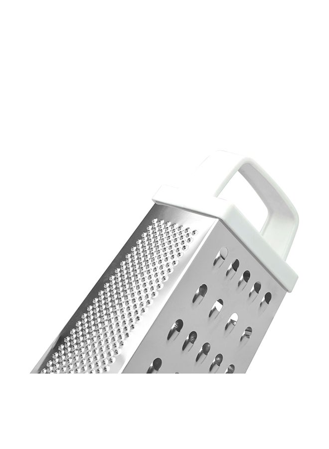 RAJ 4 Way Stainless Steel Grater Silver/White 17cm  - Image 4