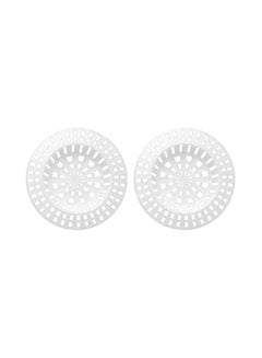2-Piece Sink Strainer White 7cm