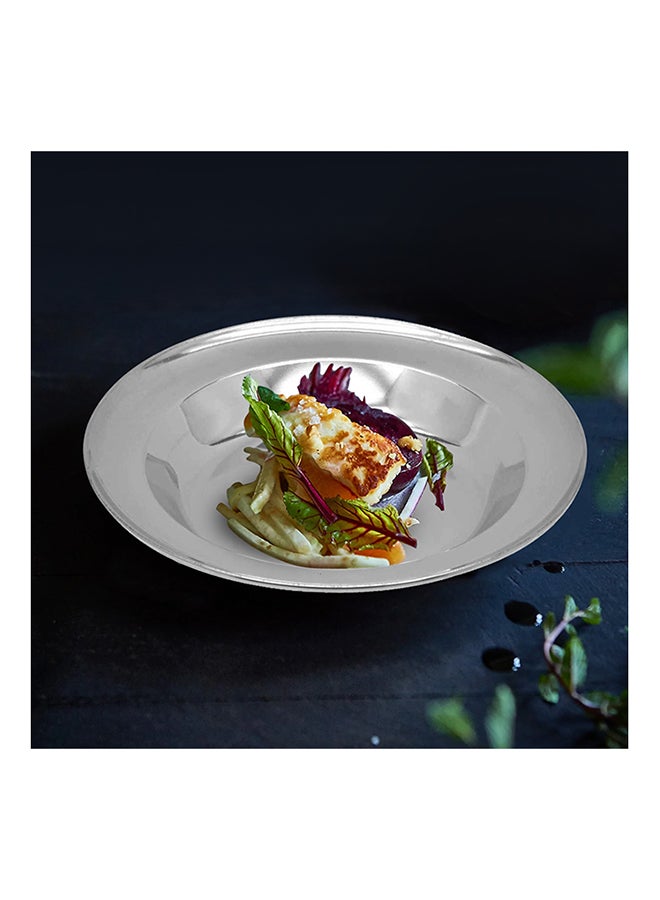 RAJ Stainless Steel Soup Plate Silver 25cm  - Image 5