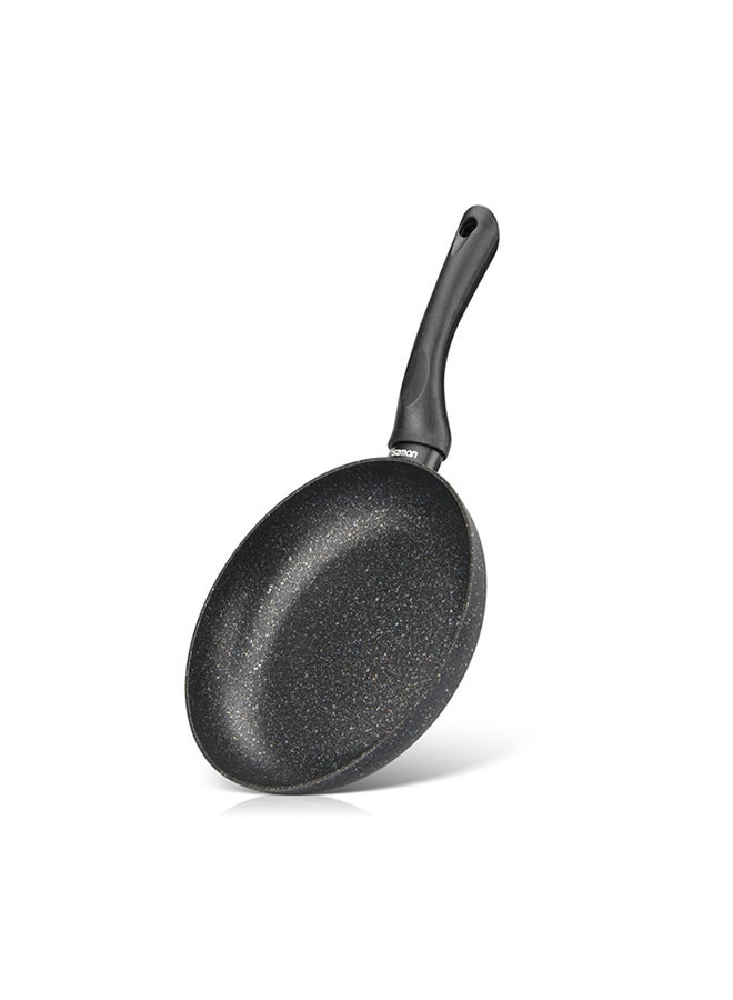 فيسمان مقلاة مطلية بطبقة من الألومنيوم والتاتش ستون وبقاعدة تعمل بالحث من سلسلة برومو أسود 20x4سم - Image 1