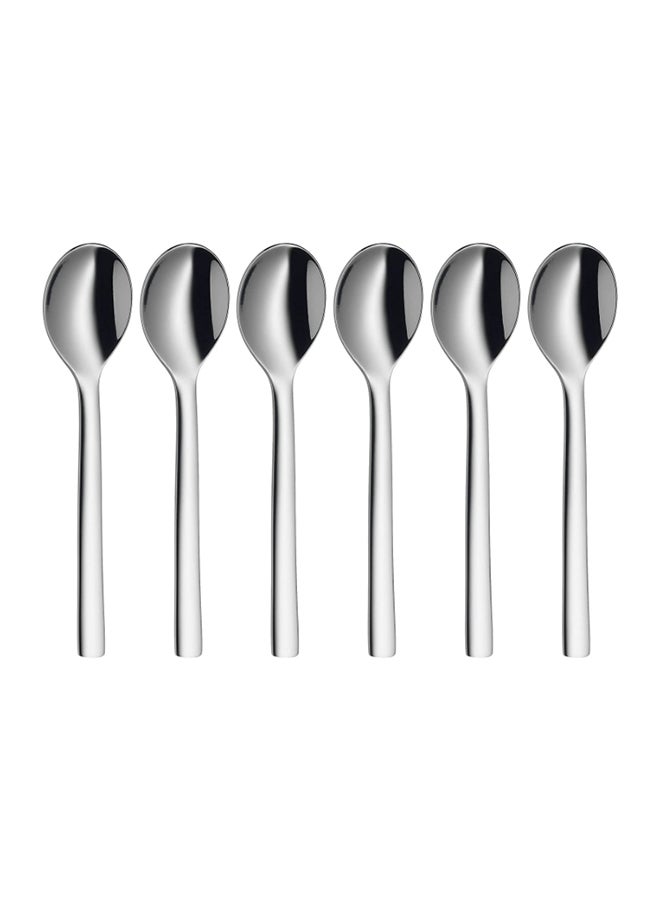 WMF 6-Pieces Nuova Espresso Spoon Set Silver 11cm  - Image 1