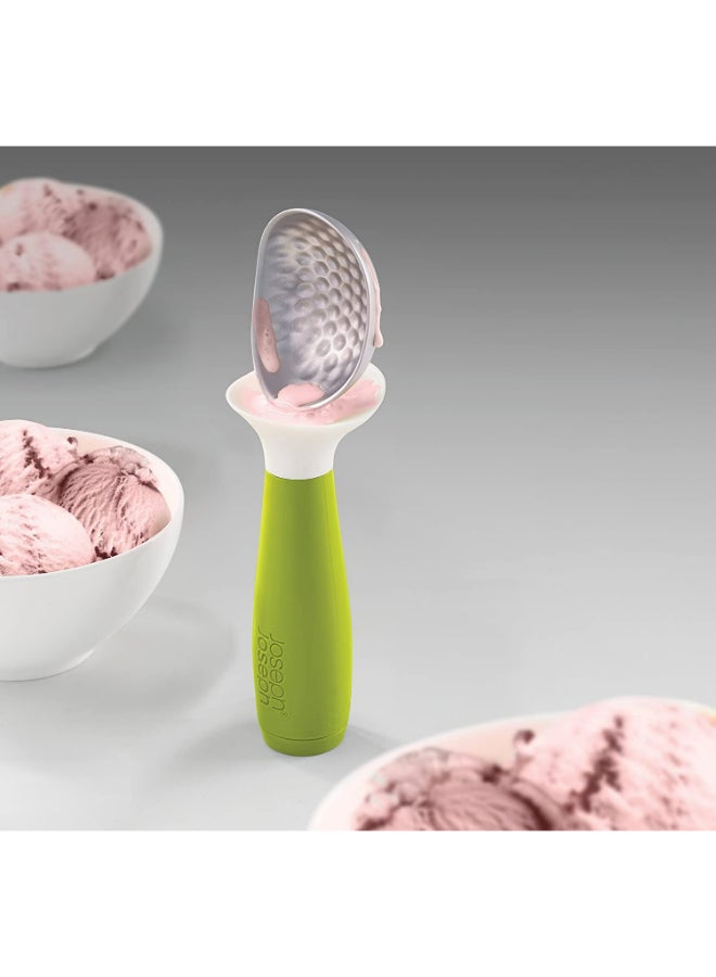 Joseph Joseph Dimple Ice Cream Scoop Green/White/Silver 5.2x18.2x5.2cm  - Image 2