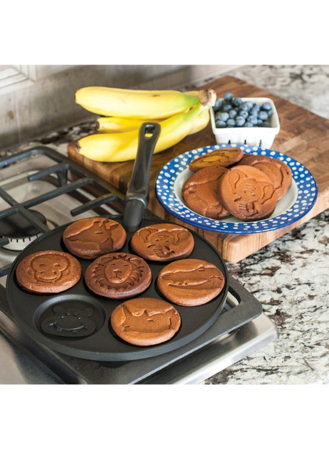 نورديك وير مقلاة بان كيك بأشكال حيوانات أسود 45.7x5.1x25.4سم - Image 2