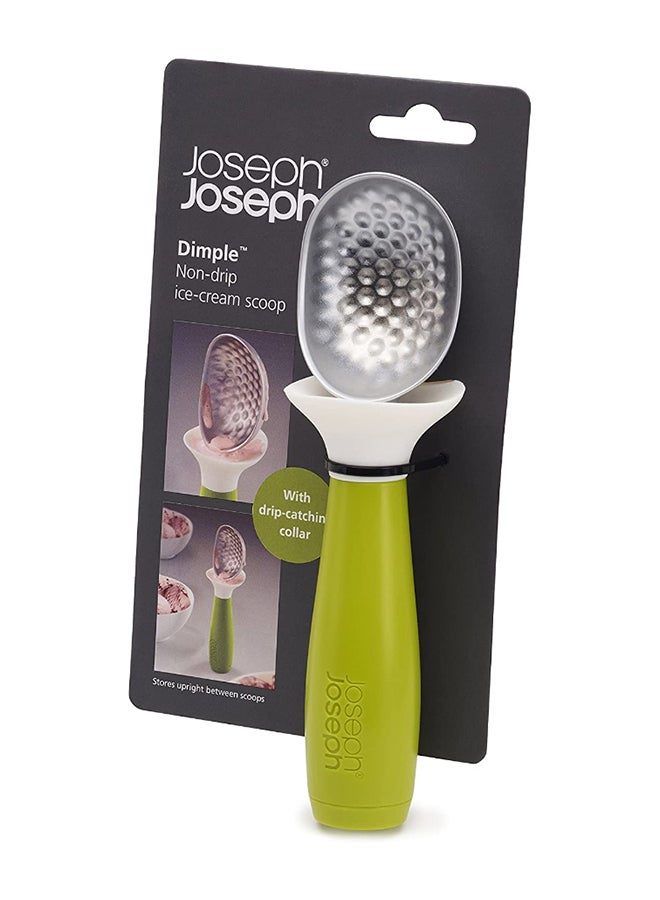 Joseph Joseph Dimple Ice Cream Scoop Green/White/Silver 5.2x18.2x5.2cm  - Image 4