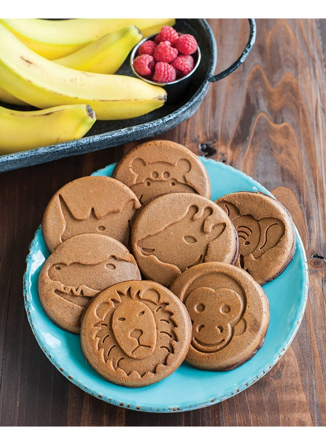 نورديك وير مقلاة بان كيك بأشكال حيوانات أسود 45.7x5.1x25.4سم - Image 3