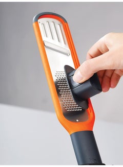Joseph Joseph 2-In-1 Mini Hand Grate Silver/Black/Orange 6.5x29x4.5cm  - Image 5