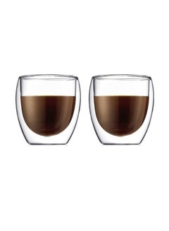 bodum 2-Piece Pavina Double Wall Glass Clear 250ml  - Image 1