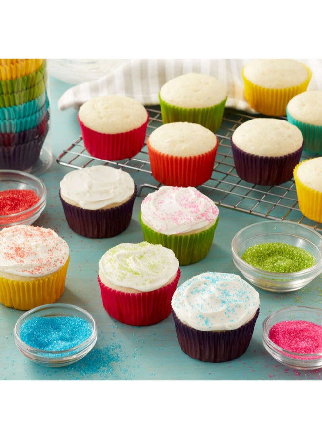 Wilton - 300-Piece Rainbow Baking Cup Set Yellow/Red/Green 2.5x2x1.2inch - Image 1