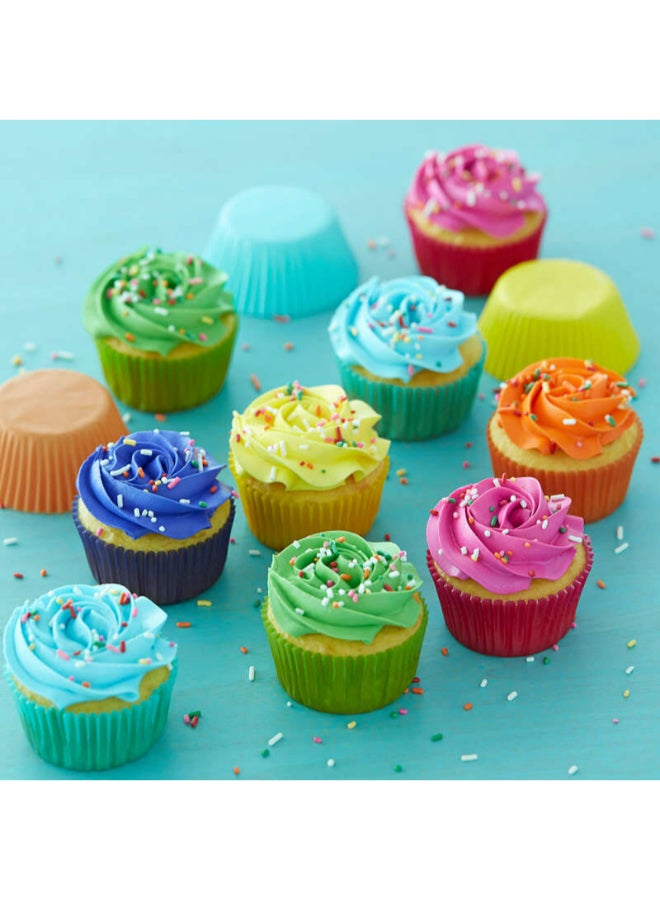 Wilton - 300-Piece Rainbow Baking Cup Set Yellow/Red/Green 2.5x2x1.2inch - Image 1