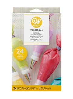 Wilton 12-Piece Disposable Decorating Bag Set Multicolour 12inch  - Image 2