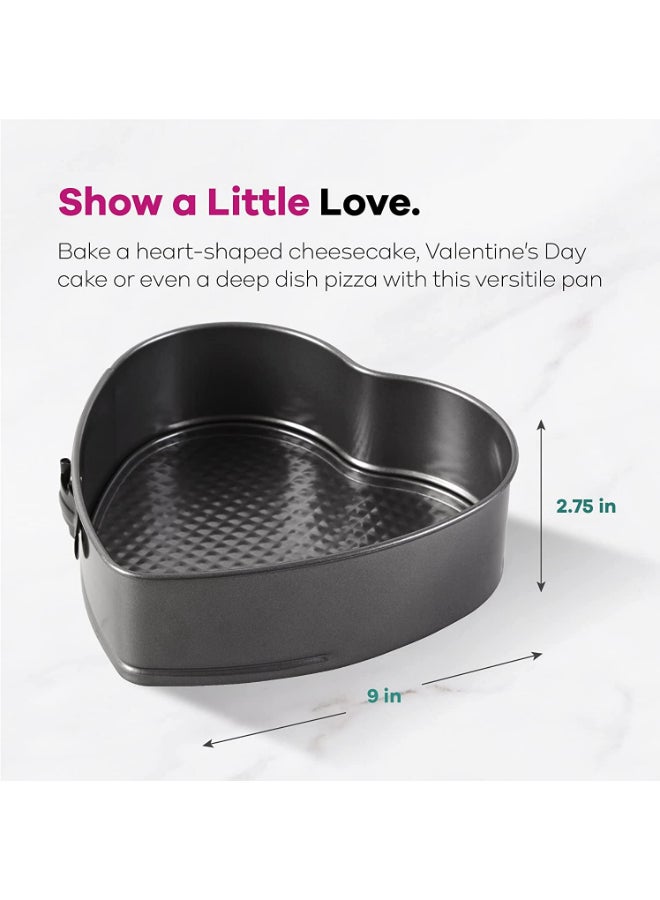 Non-Stick Heart Springform Pan Black 9x2.75inch - v1648132119/N13295469A_3