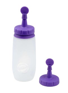 Wilton Silicone Cookie Decorating Bottle White/Purple 4.5inch  - Image 1