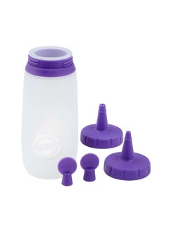 Wilton Silicone Cookie Decorating Bottle White/Purple 4.5inch  - Image 3