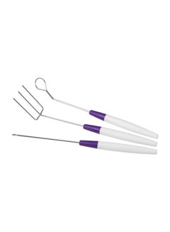 Wilton 3-Piece Candy Melts Dipping Tool Set Silver  - Image 1