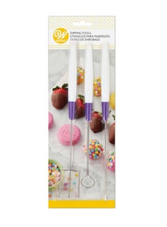 Wilton 3-Piece Candy Melts Dipping Tool Set Silver  - Image 2