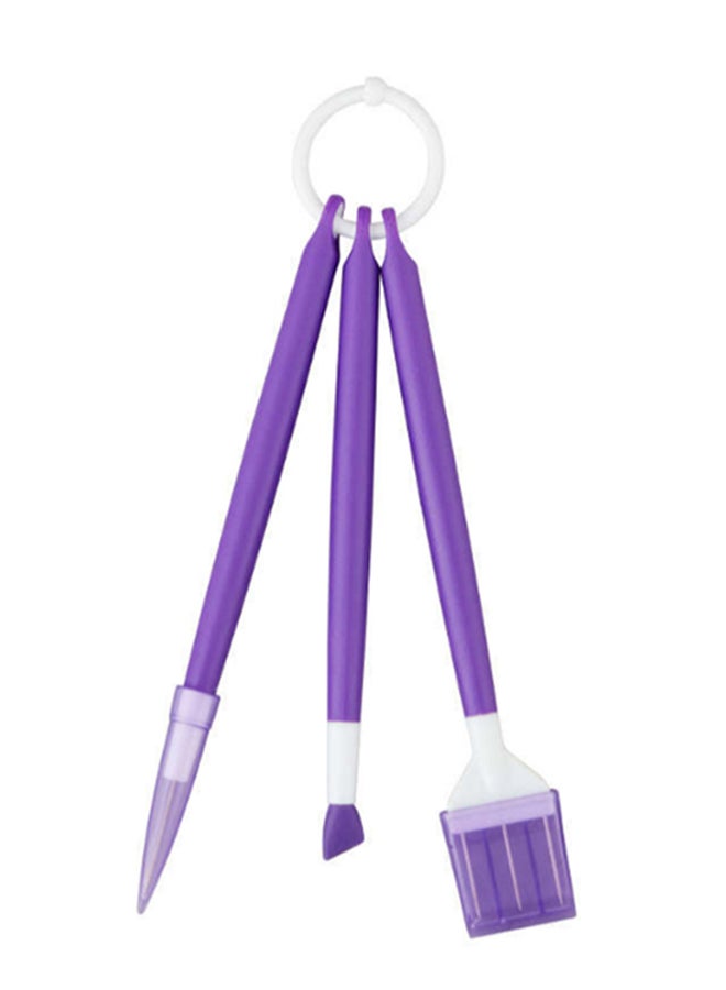 ويلتون طقم أدوات تزيين الكوكيز من 3 قطع أرجواني - Image 1