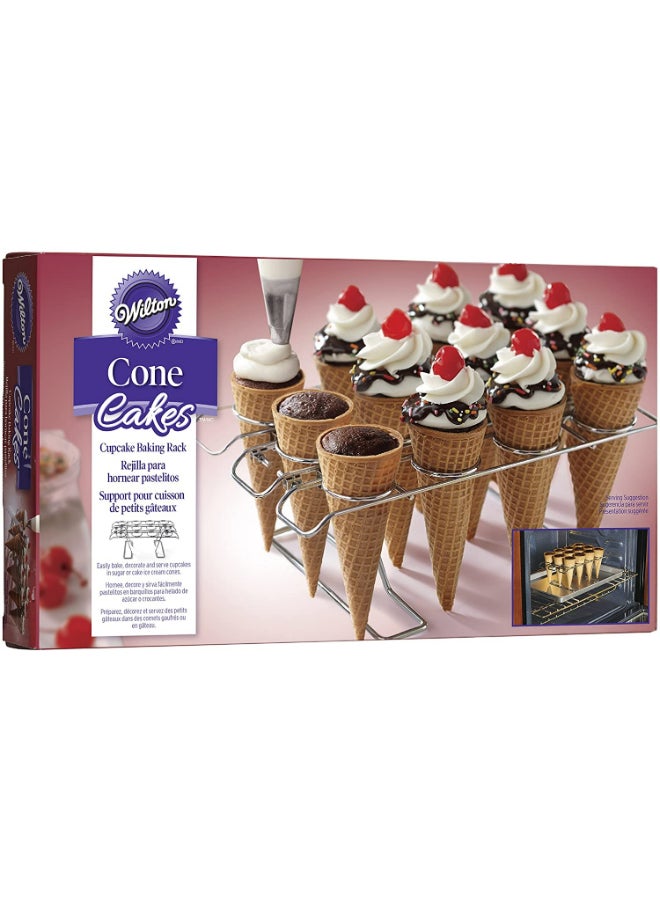 Wilton - Cone Baking Rack Silver 6.01x10.78x3.55inch - Image 1