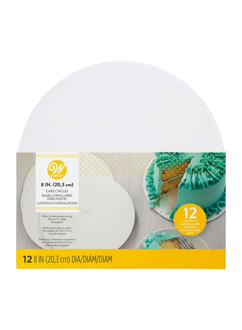 Cake Circles White 8inch