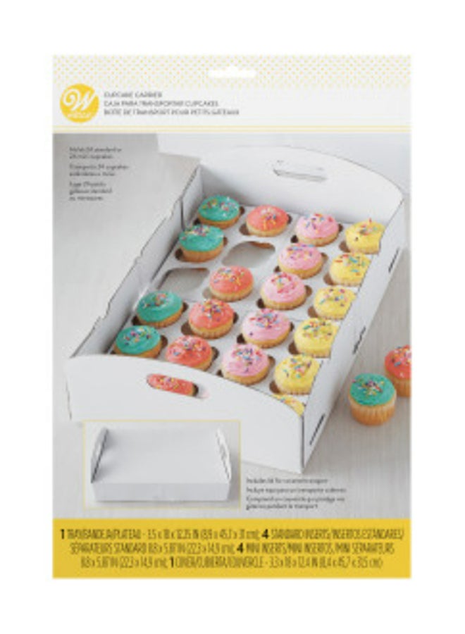Wilton Cupcake Box White 5x17inch - Image 1