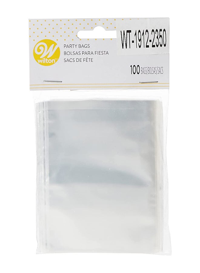 Wilton - 100-Piece Treat Bag Set Clear 7.6x0.5x10.2cm - Image 1
