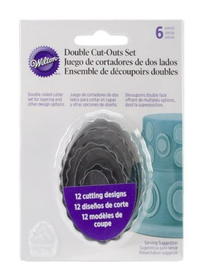 Wilton 6-Piece Cookie Cutter Set Silver 2.22, 3.175, 4.12, 5.08, 6, 7cm - Image 4