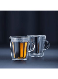 bodum 2-Piece Canteen Double Wall Mug Set Clear 2x(9.6x8.5)cm  - Image 2